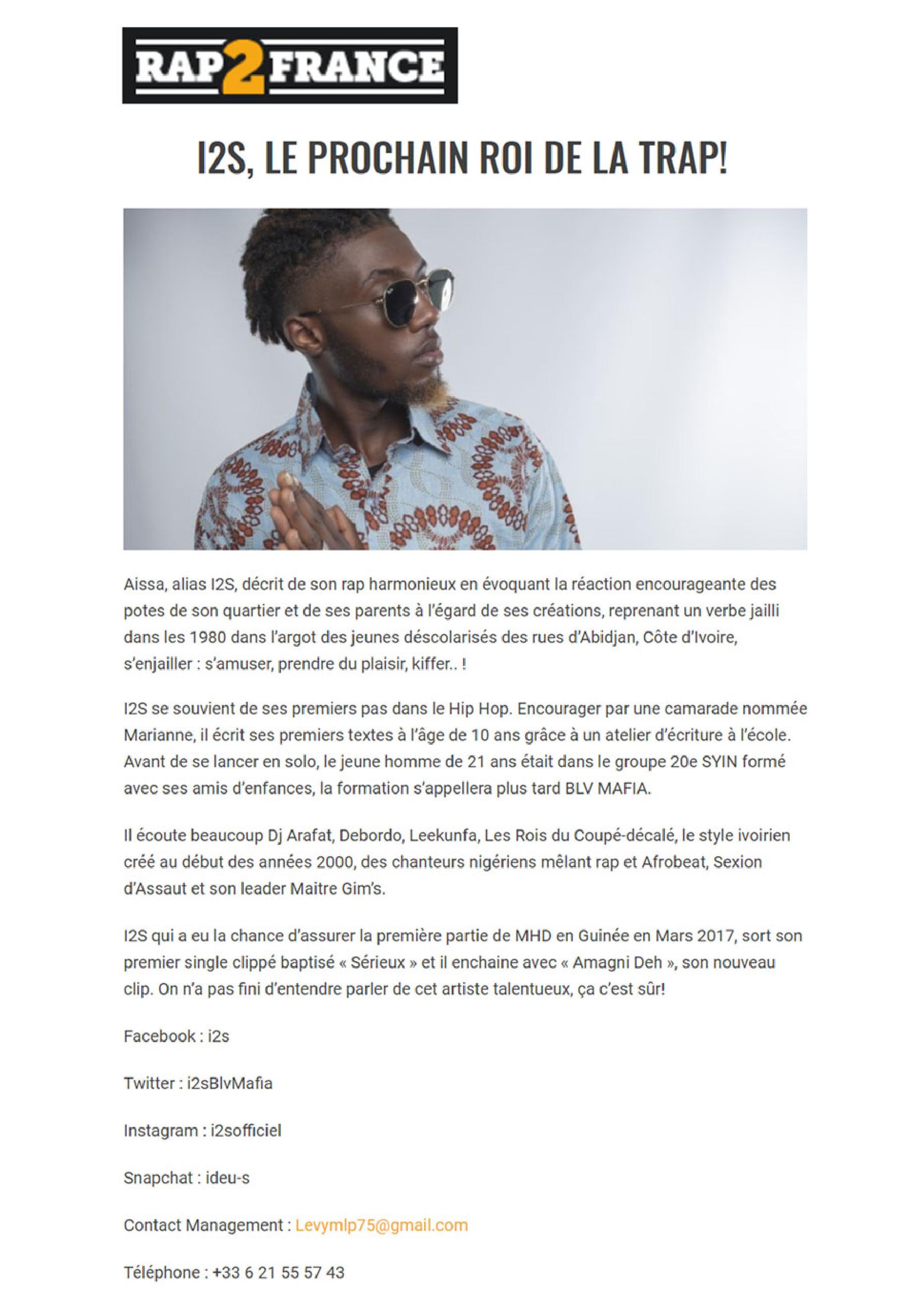 I2S  l'annuaire du rap indispensable