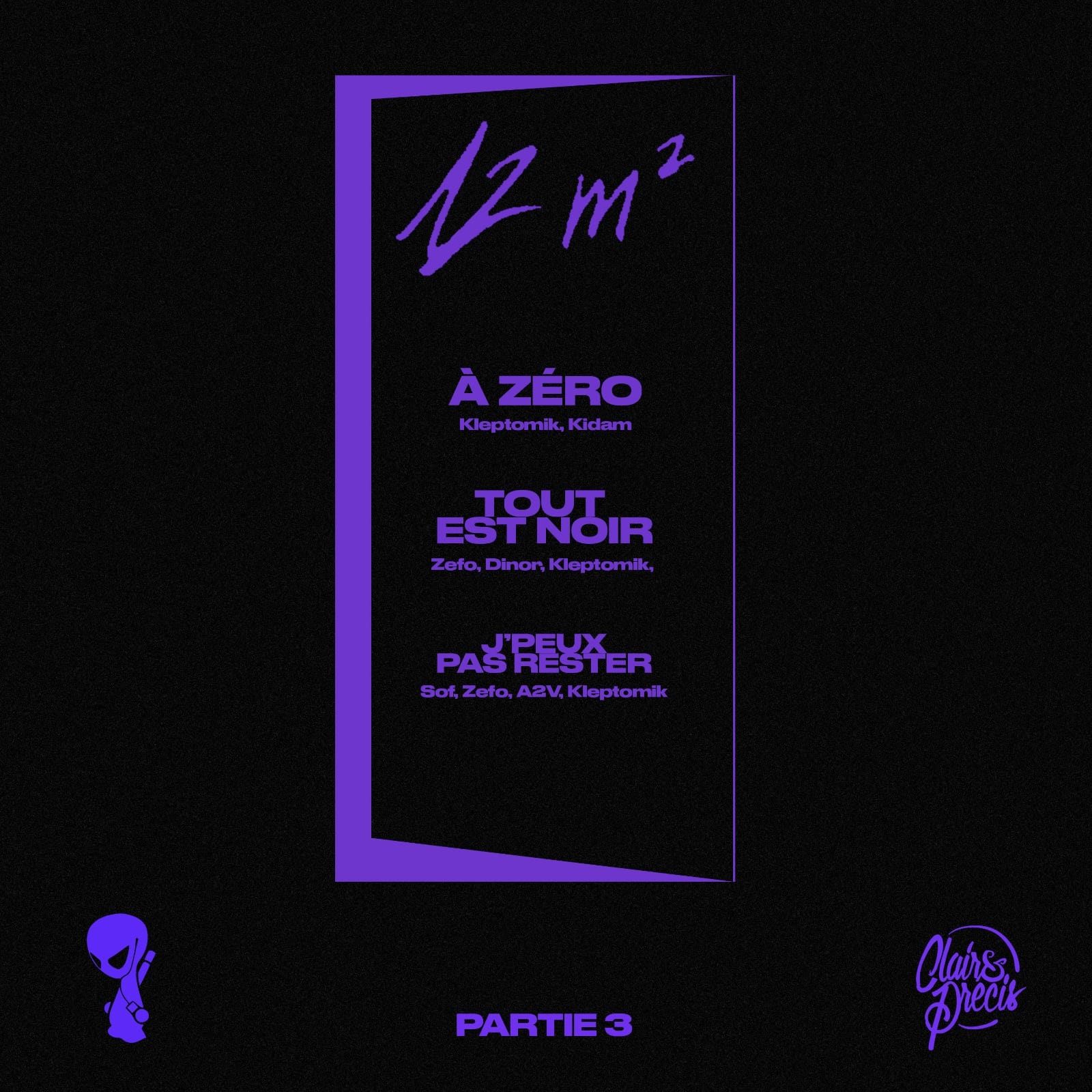 playlist sélection rap selection 12M² ClairetPrécis